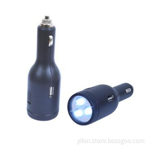 New Car Charger with LED Torch